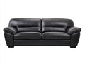 Zweisitzer Sofa Kunstleder 180x90x88 cm Schwarz - modernes Polsterdesign