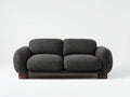 Zweisitzer Sofa Stoff 170x90x78 cm Dunkelgrau - Modernes Design Wohnzimmer Polstermöbel