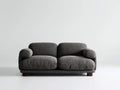 Zweisitzer Sofa Stoff Grau 175x90x78 cm Wohnzimmer modernes weiches Design